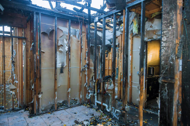 Professional Fire Damage Removal technician working in Clifton, TX